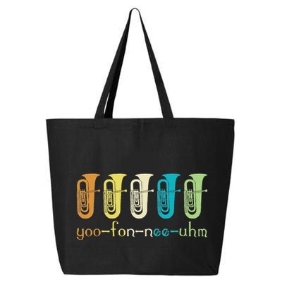 Retro Euphonium Player Euphoniumist Brass Horn Marching Band 25L Jumbo Tote