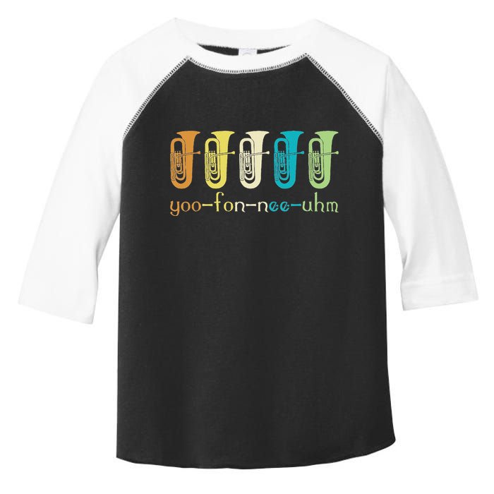 Retro Euphonium Player Euphoniumist Brass Horn Marching Band Toddler Fine Jersey T-Shirt