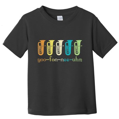 Retro Euphonium Player Euphoniumist Brass Horn Marching Band Toddler T-Shirt