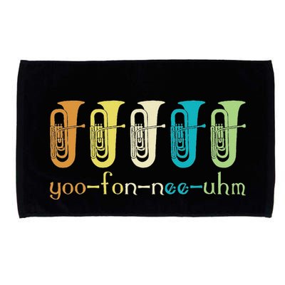 Retro Euphonium Player Euphoniumist Brass Horn Marching Band Microfiber Hand Towel