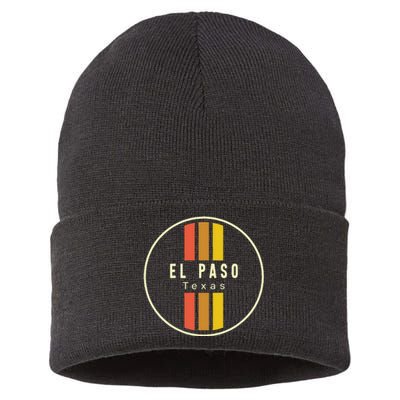 Retro El Paso Texas Sustainable Knit Beanie