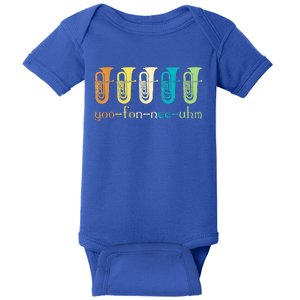 Retro Euphonium Player Euphoniumist Brass Horn Marching Band Baby Bodysuit