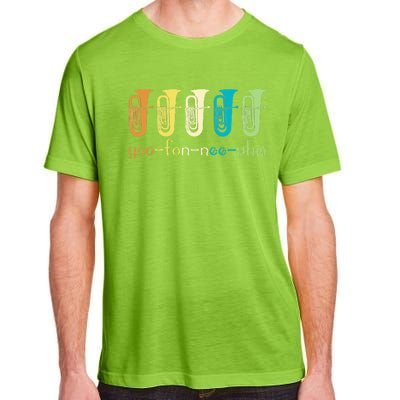 Retro Euphonium Player Euphoniumist Brass Horn Marching Band Adult ChromaSoft Performance T-Shirt