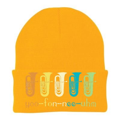 Retro Euphonium Player Euphoniumist Brass Horn Marching Band Knit Cap Winter Beanie