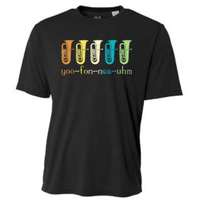 Retro Euphonium Player Euphoniumist Brass Horn Marching Band Cooling Performance Crew T-Shirt