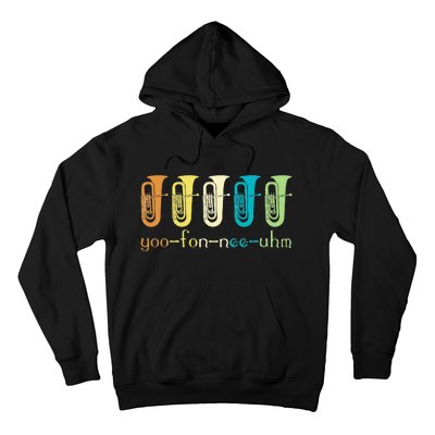 Retro Euphonium Player Euphoniumist Brass Horn Marching Band Hoodie