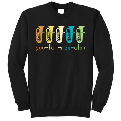 Retro Euphonium Player Euphoniumist Brass Horn Marching Band Sweatshirt