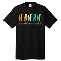 Retro Euphonium Player Euphoniumist Brass Horn Marching Band Tall T-Shirt