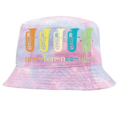 Retro Euphonium Player Euphoniumist Brass Horn Marching Band Tie-Dyed Bucket Hat