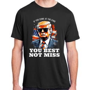 Re Elect President Trump 2024 Hebrew Jewish Israel Support Adult ChromaSoft Performance T-Shirt