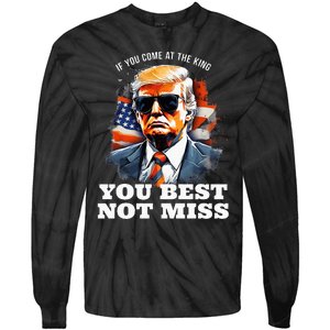 Re Elect President Trump 2024 Hebrew Jewish Israel Support Tie-Dye Long Sleeve Shirt