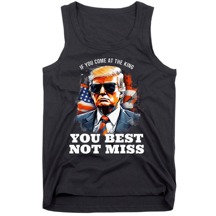 Re Elect President Trump 2024 Hebrew Jewish Israel Support Tank Top