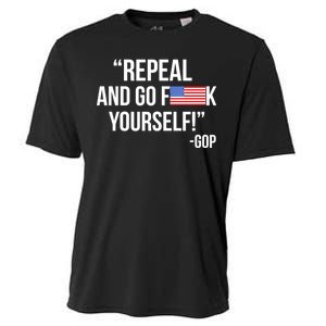 Repeal and Go F Yourself - GOP USA FLAG Cooling Performance Crew T-Shirt