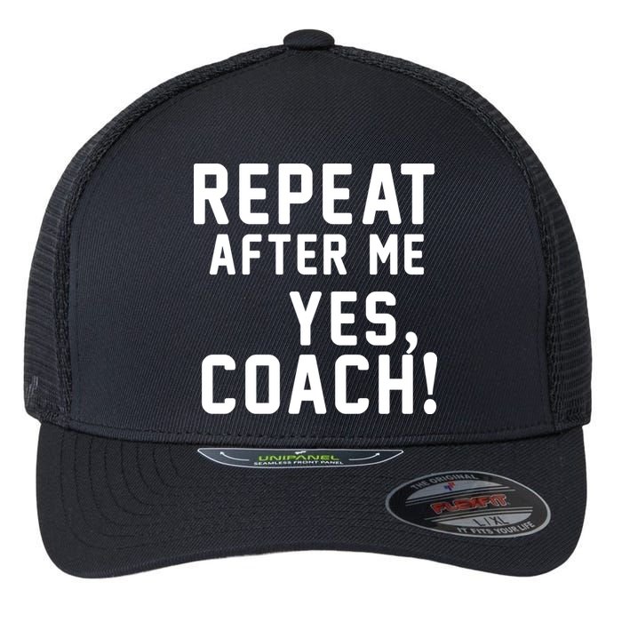 Repeat after me, YES COACH Flexfit Unipanel Trucker Cap