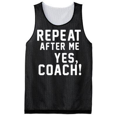 Repeat After Me Yes Coach Mesh Reversible Basketball Jersey Tank