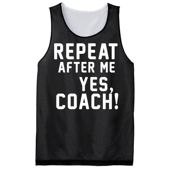 Repeat after me, YES COACH Mesh Reversible Basketball Jersey Tank