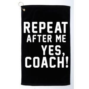 Repeat after me, YES COACH Platinum Collection Golf Towel