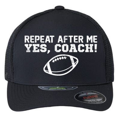 Repeat After Me Yes, Coach! Sports Flexfit Unipanel Trucker Cap