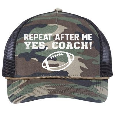 Repeat After Me Yes, Coach! Sports Retro Rope Trucker Hat Cap