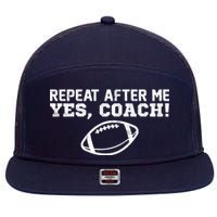 Repeat After Me Yes, Coach! Sports 7 Panel Mesh Trucker Snapback Hat