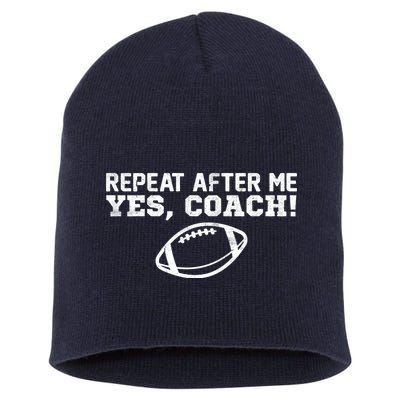 Repeat After Me Yes, Coach! Sports Short Acrylic Beanie