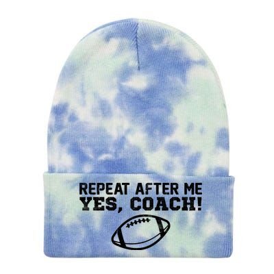 Repeat After Me Yes, Coach! Sports Tie Dye 12in Knit Beanie