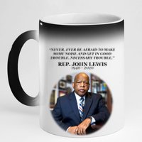 Representative John Lewis Tribute 1940-2020 11oz Black Color Changing Mug