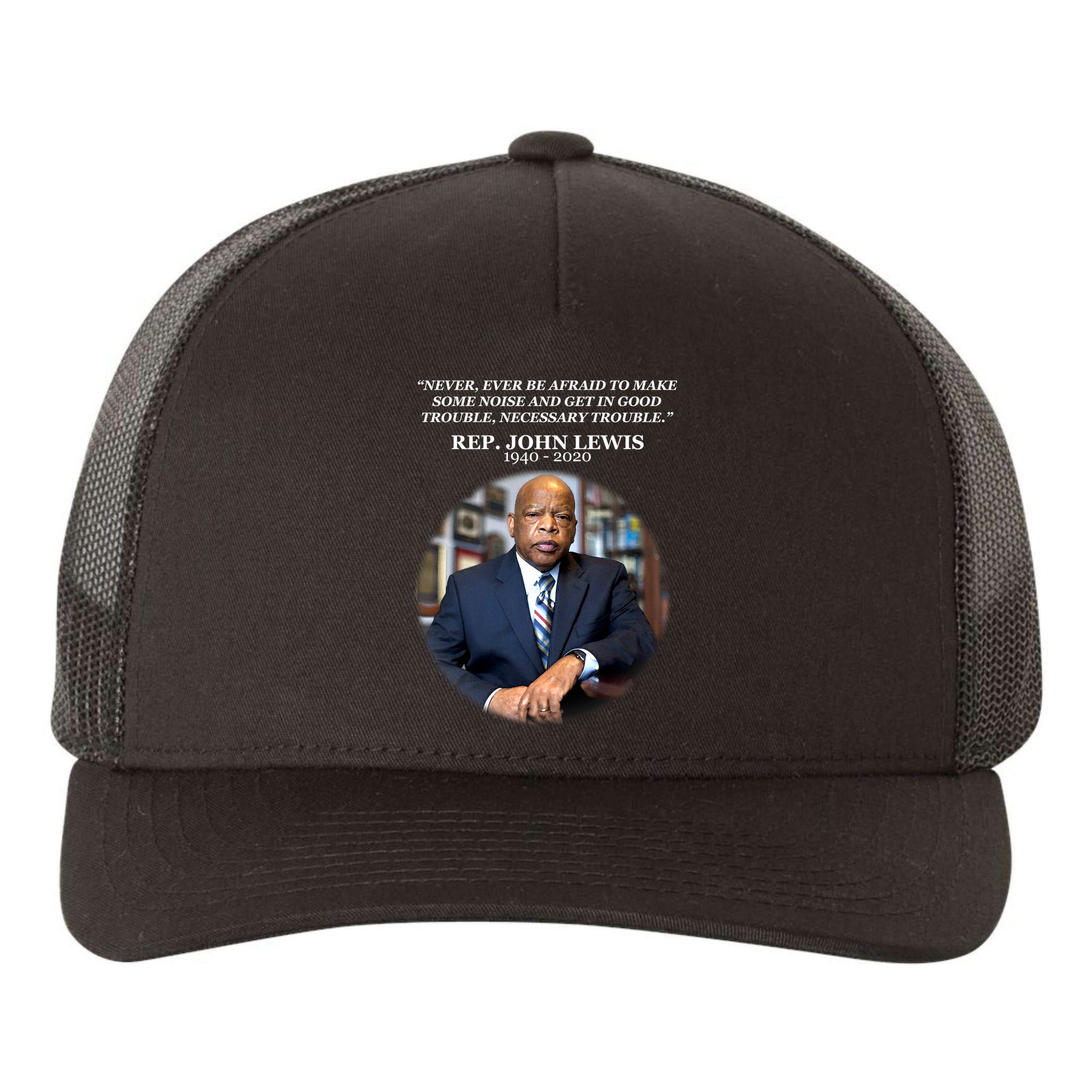 Representative John Lewis Tribute 1940-2020 Yupoong Adult 5-Panel Trucker Hat