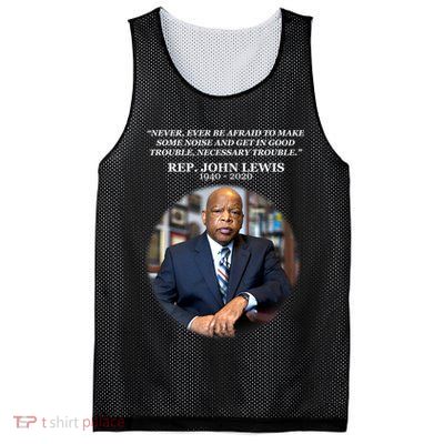 Representative John Lewis Tribute 1940-2020 Mesh Reversible Basketball Jersey Tank