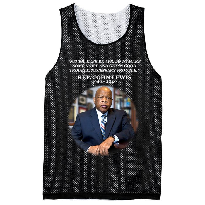 Representative John Lewis Tribute 1940-2020 Mesh Reversible Basketball Jersey Tank