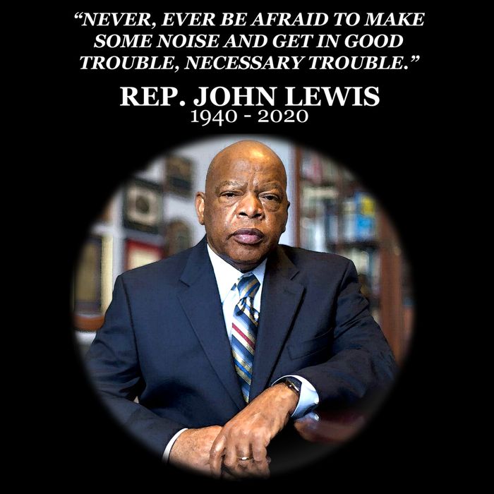 Representative John Lewis Tribute 1940-2020 Mesh Reversible Basketball Jersey Tank