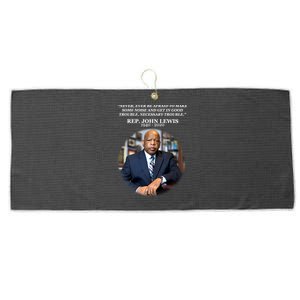 Representative John Lewis Tribute 1940-2020 Large Microfiber Waffle Golf Towel