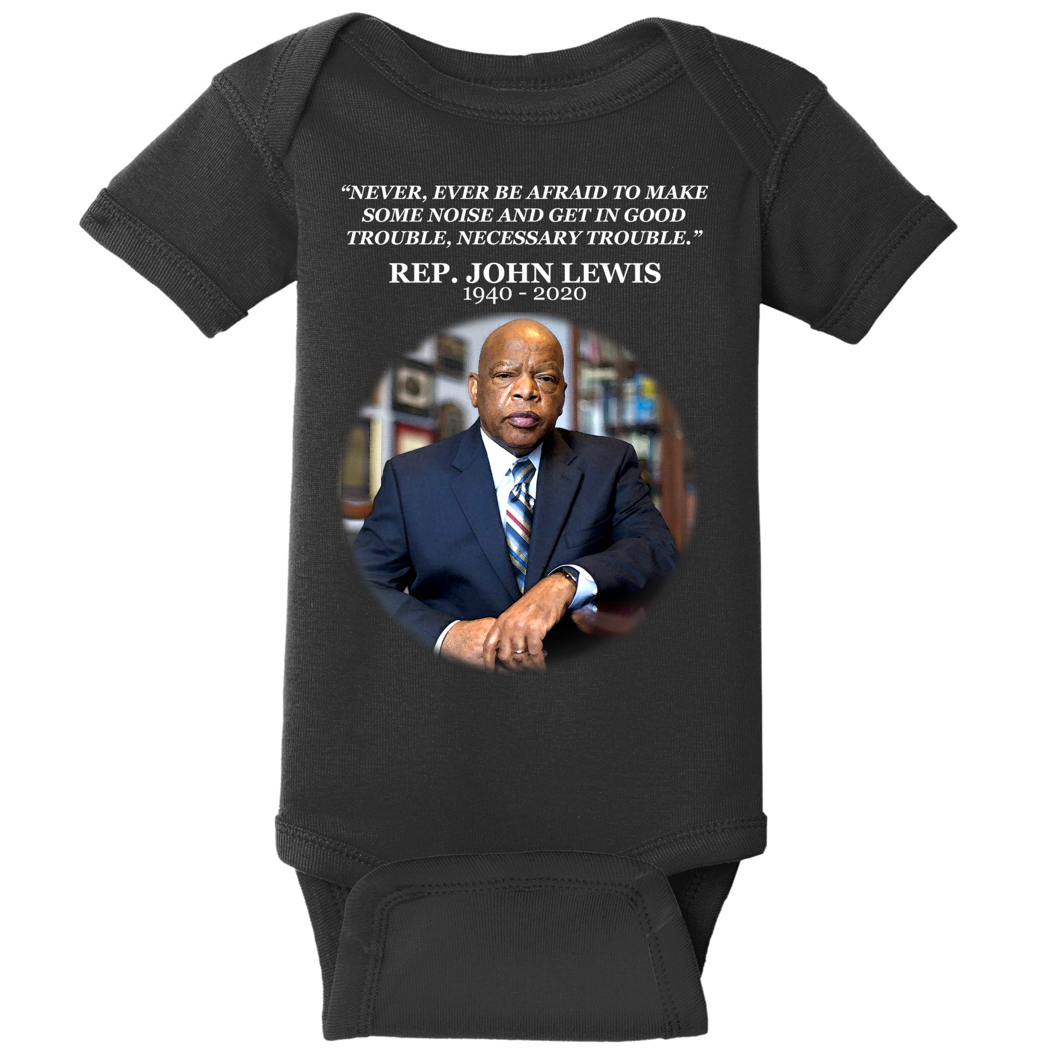 Representative John Lewis Tribute 1940-2020 Baby Bodysuit