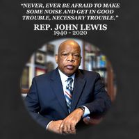Representative John Lewis Tribute 1940-2020 Golf Towel