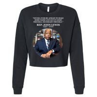 Representative John Lewis Tribute 1940-2020 Cropped Pullover Crew