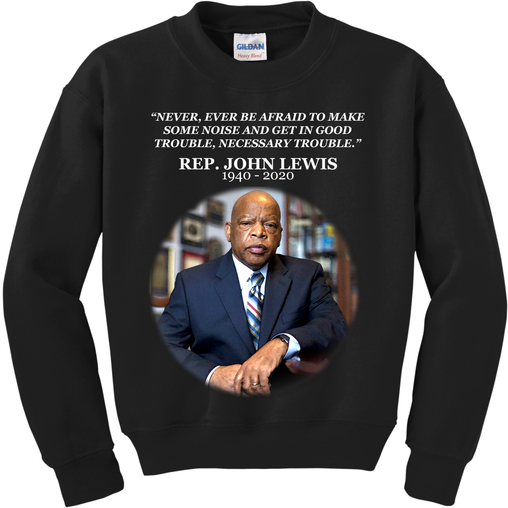 Representative John Lewis Tribute 1940-2020 Kids Sweatshirt