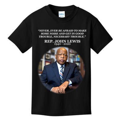 Representative John Lewis Tribute 1940-2020 Kids T-Shirt