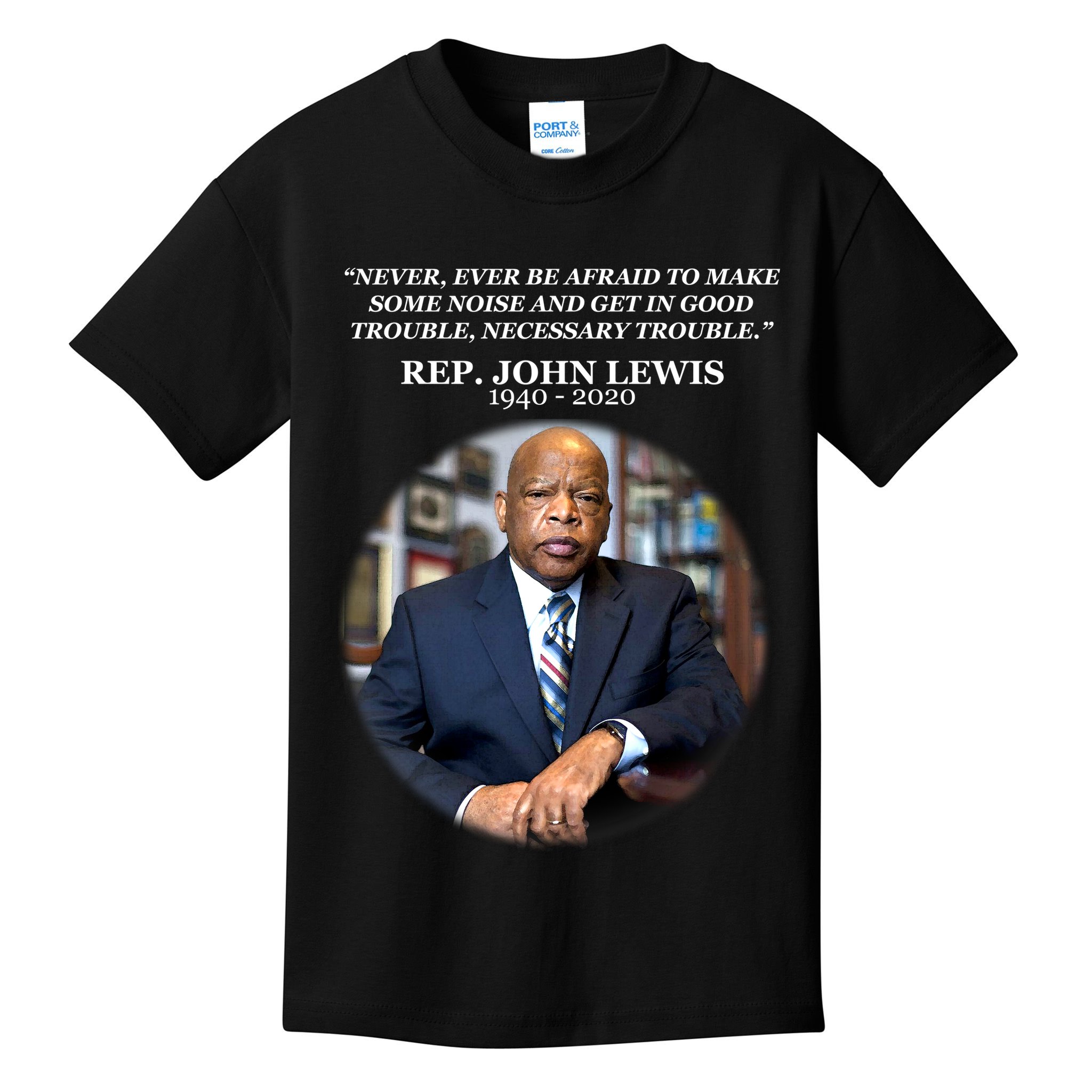 Representative John Lewis Tribute 1940-2020 Kids T-Shirt