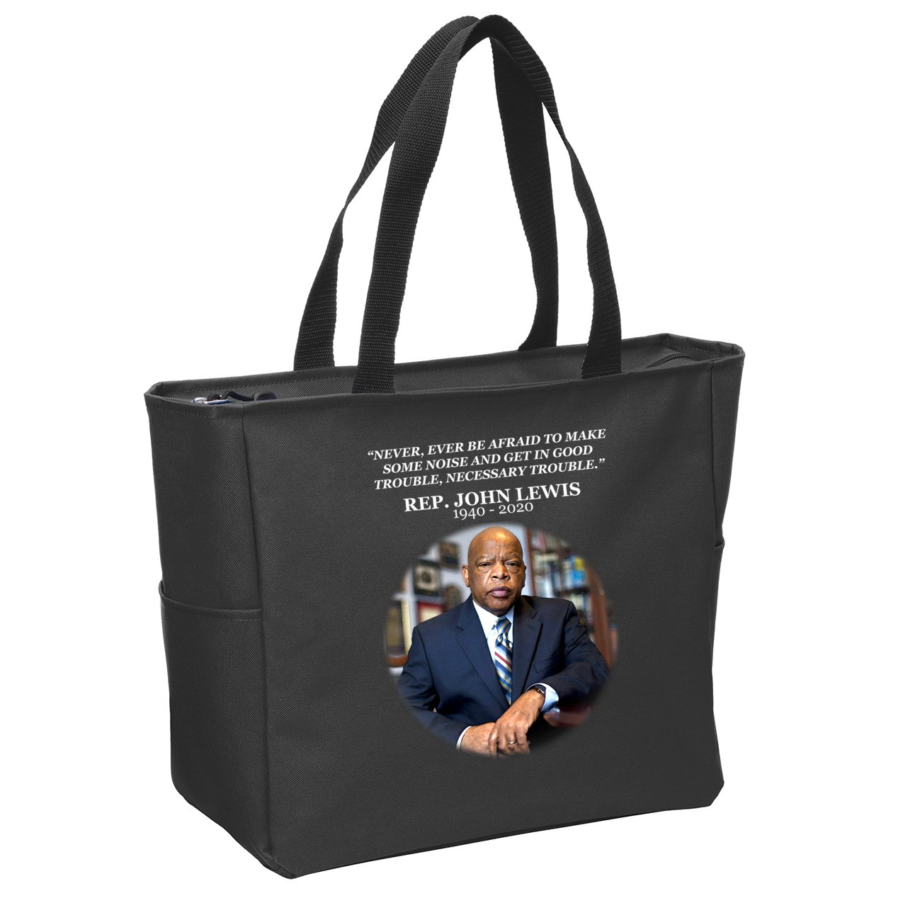 Representative John Lewis Tribute 1940-2020 Zip Tote Bag
