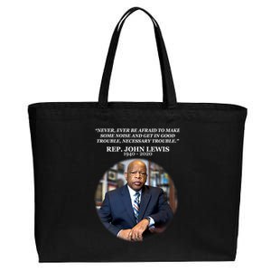 Representative John Lewis Tribute 1940-2020 Cotton Canvas Jumbo Tote