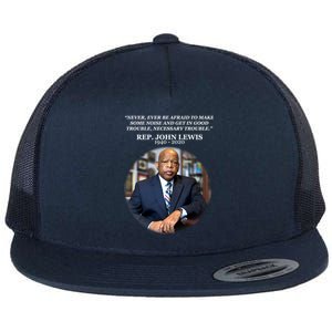 Representative John Lewis Tribute 1940-2020 Flat Bill Trucker Hat