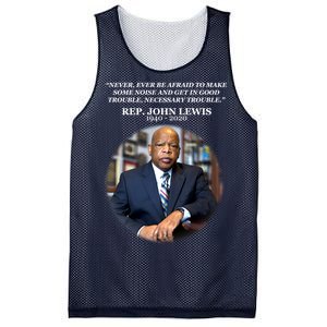 Representative John Lewis Tribute 1940-2020 Mesh Reversible Basketball Jersey Tank