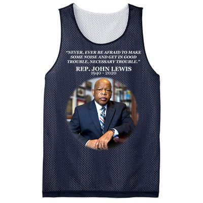 Representative John Lewis Tribute 1940-2020 Mesh Reversible Basketball Jersey Tank