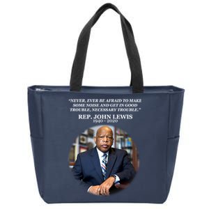 Representative John Lewis Tribute 1940-2020 Zip Tote Bag