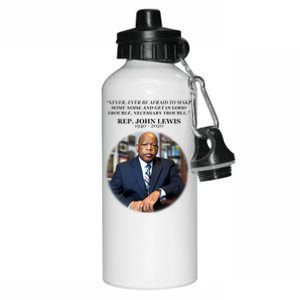 Representative John Lewis Tribute 1940-2020 Aluminum Water Bottle