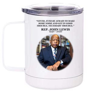 Representative John Lewis Tribute 1940-2020 12 oz Stainless Steel Tumbler Cup