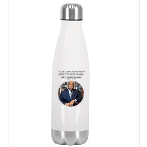 Representative John Lewis Tribute 1940-2020 Stainless Steel Insulated Water Bottle