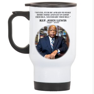 Representative John Lewis Tribute 1940-2020 Stainless Steel Travel Mug