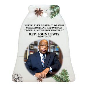 Representative John Lewis Tribute 1940-2020 Ceramic Bell Ornament