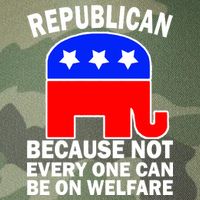 Republican Because Not Every One Can Be On Welfare Legacy Tie Dye Trucker Hat